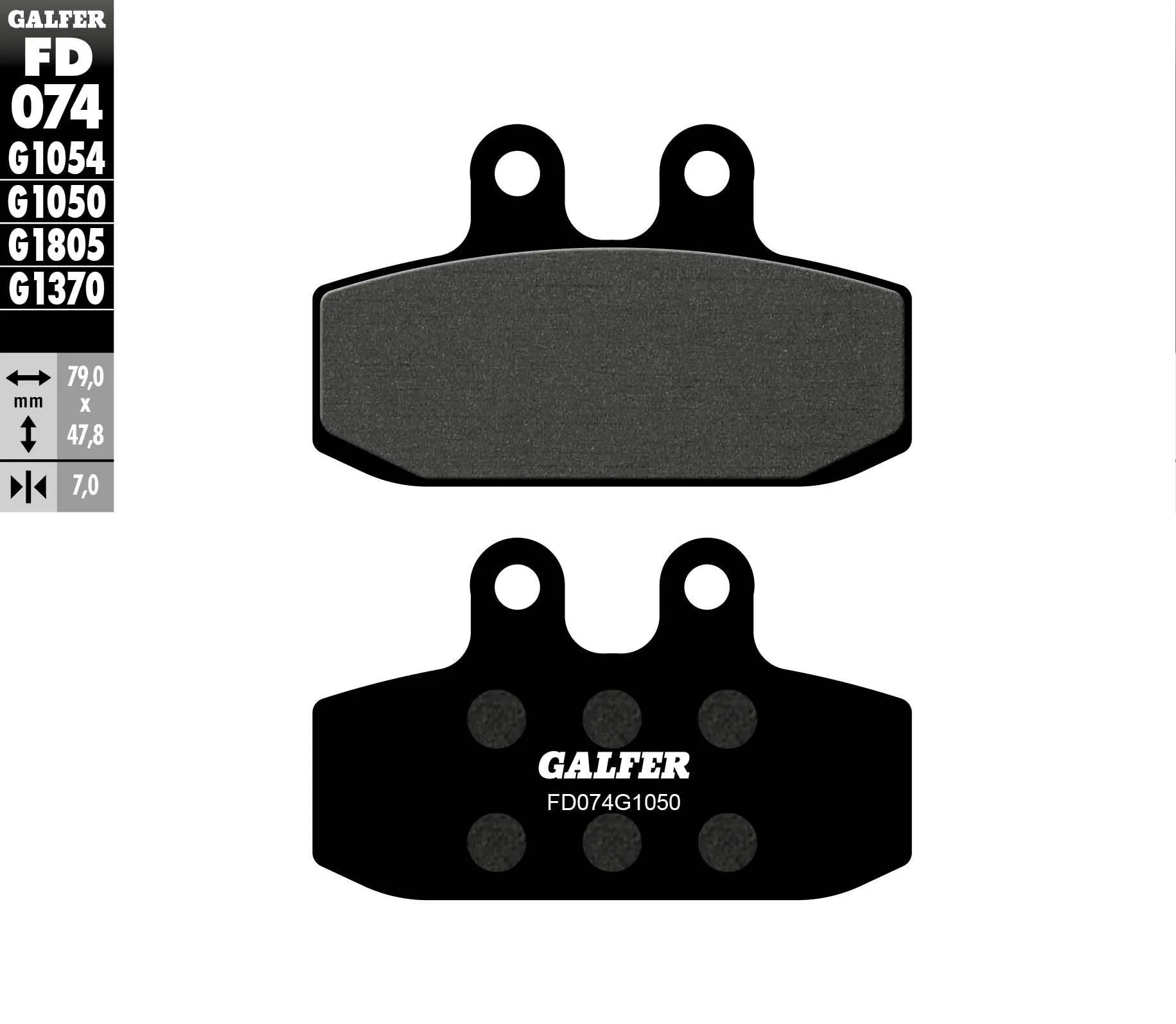 Galfer Organic Brake Pad Set For Motorcycles