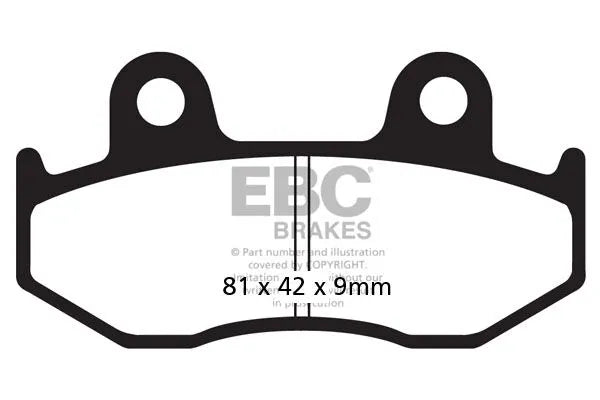 Ebc Sfac Carbon Series Scooter Brake Pads