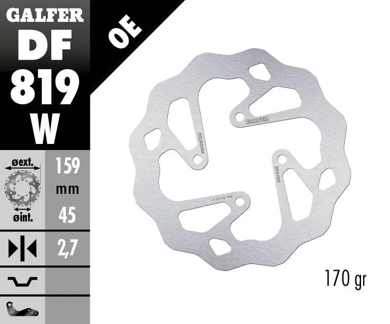 Galfer Wave® Brake Rotor Replacement For Motorcycles