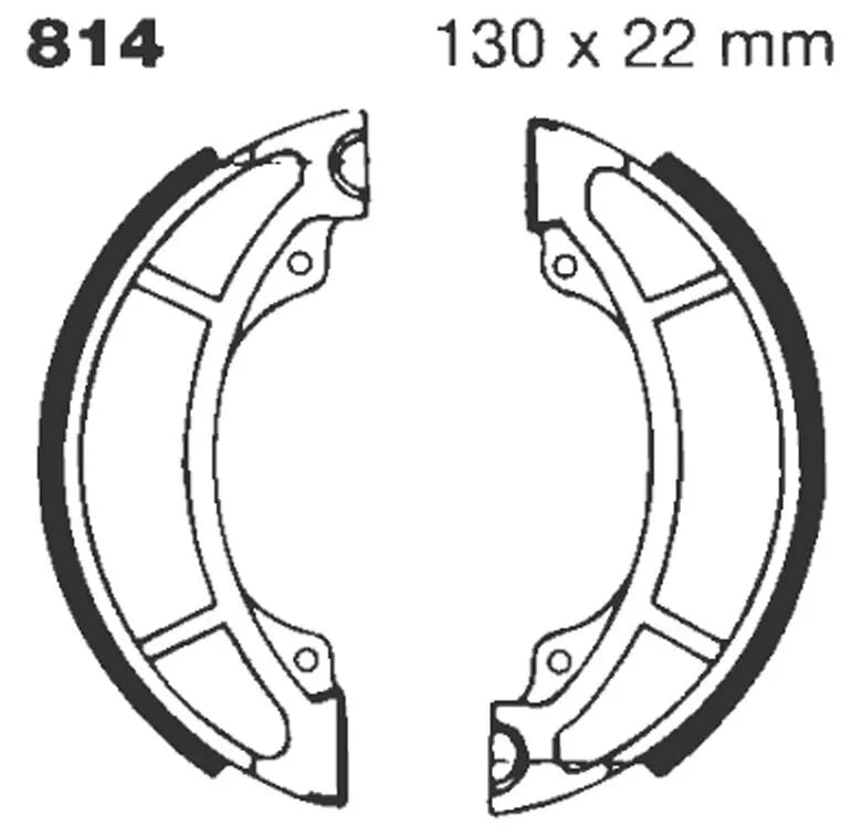 Ebc "G" Grooved Brake Shoe