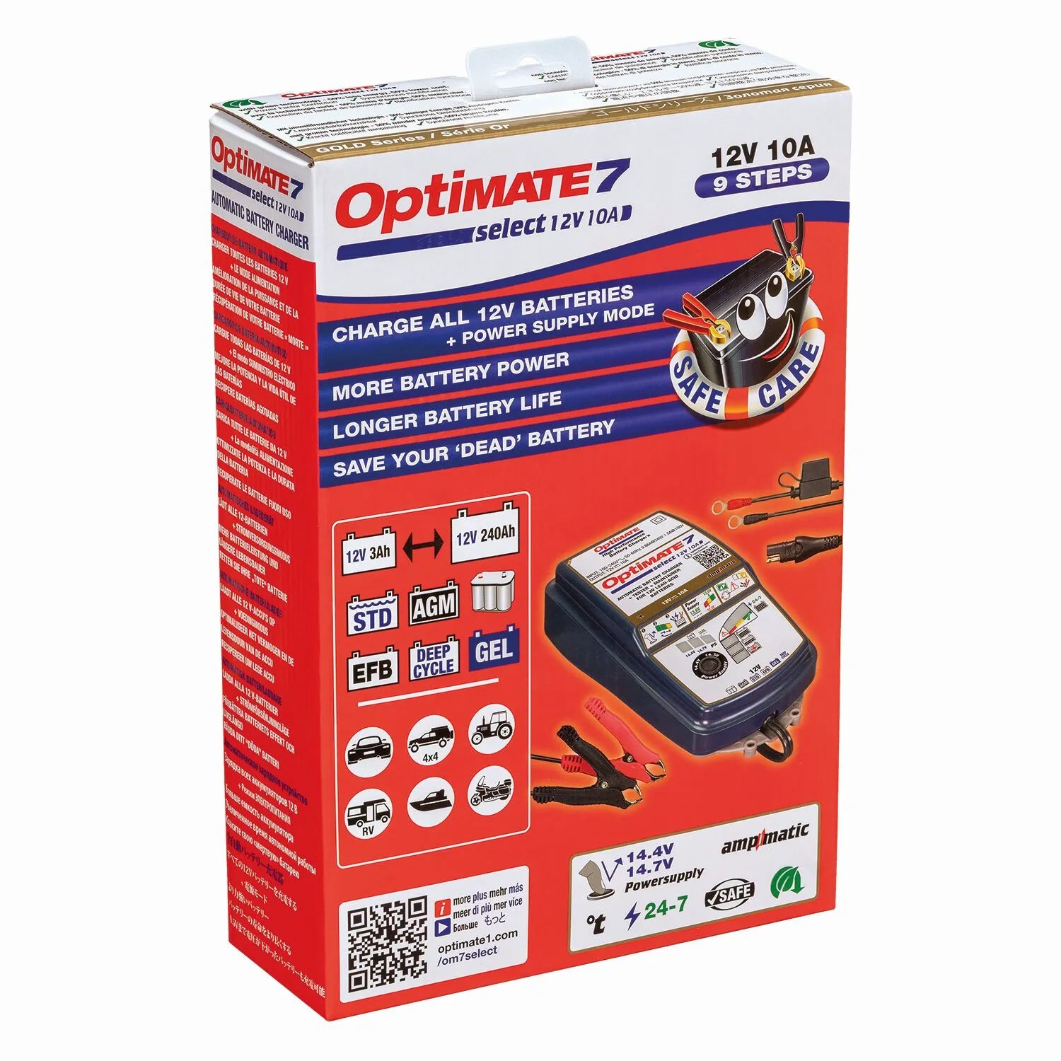 Tecmate Optimate 7 Select 12v 10a Battery Charger