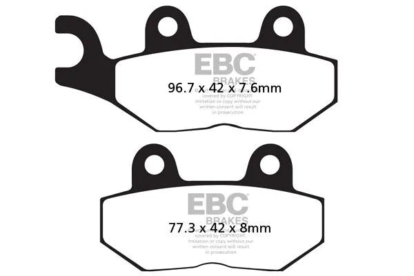 Ebc Fa214 Organic Base Brake Pads (Set Of 2)