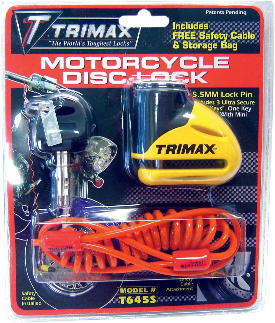 Trimax Rotor/disc Lock For Motorcycles