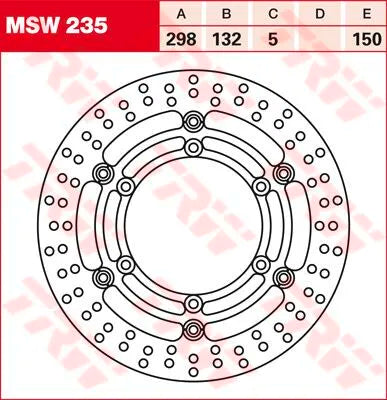 Trw Round Floating Brake Rotor