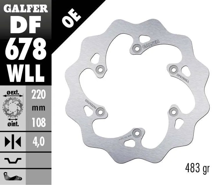 Galfer Wave® Brake Rotor For Motorcycles