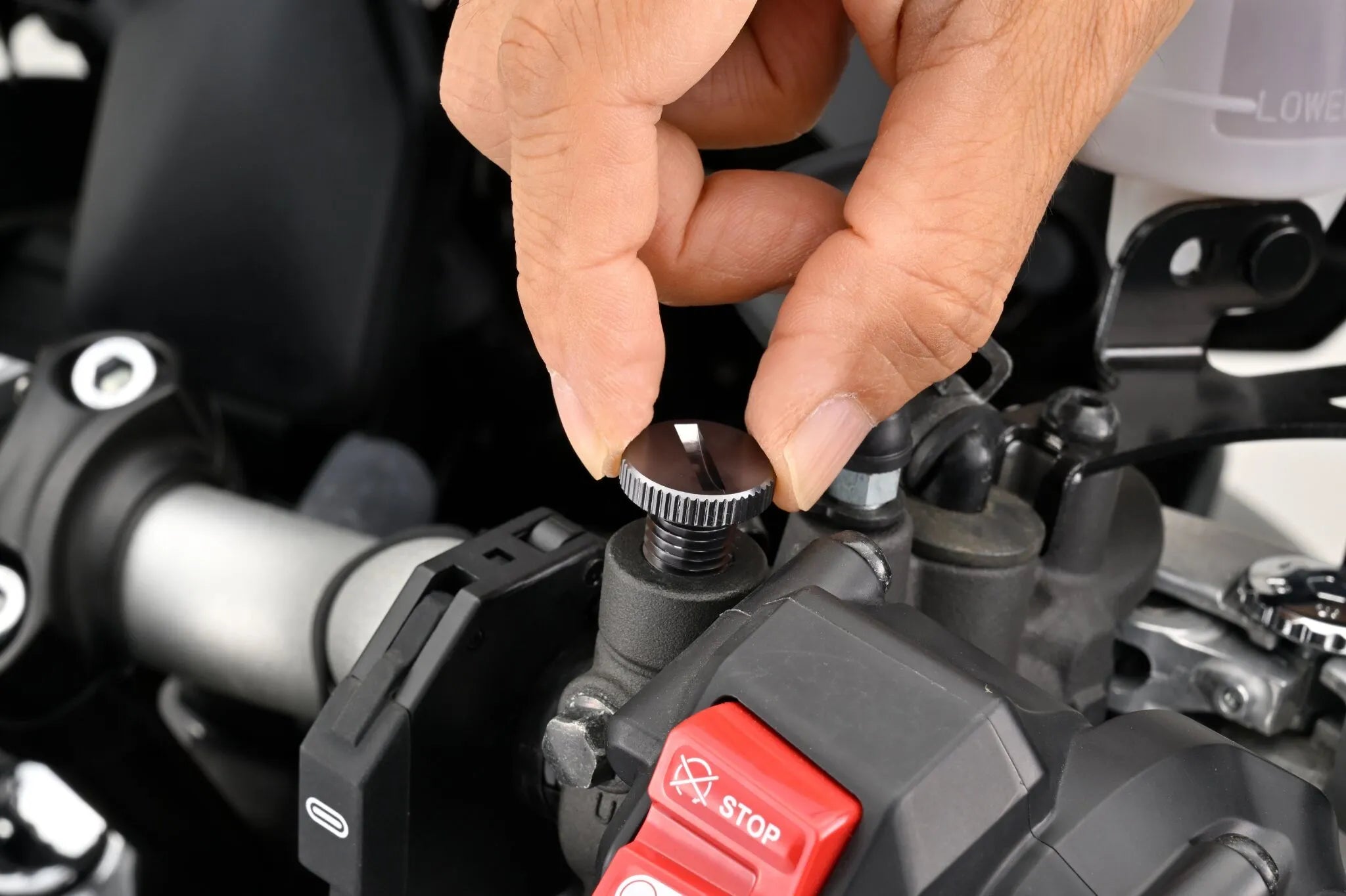 Daytona Mirror Plug Bolt M10 X 1.25 Gray