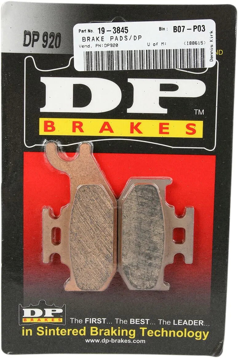 Dp Brakes Sintered Metal Brake Pads For Atv/utv