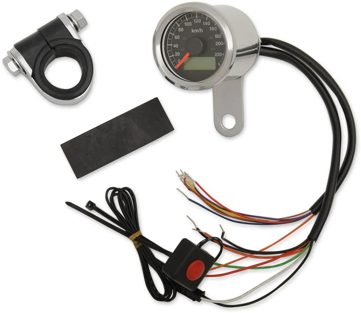Drag Specialties 1-7/8" Mini Programmable Speedometer