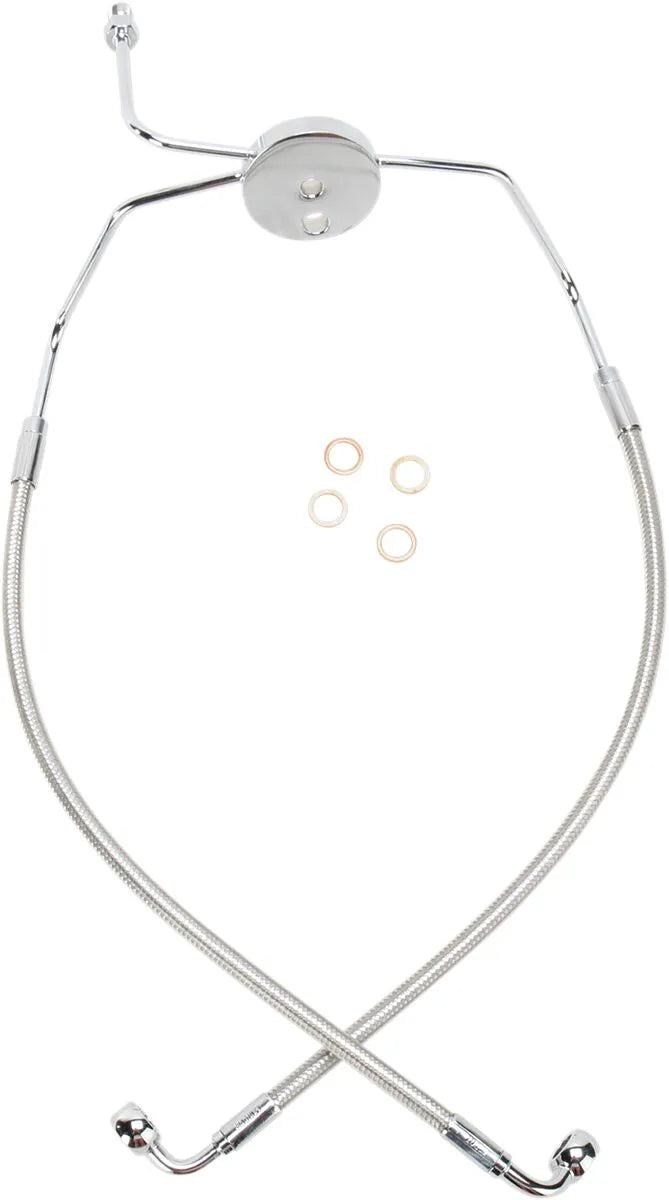 Magnum Shielding Front Lower Brake Line Kit - Non-abs