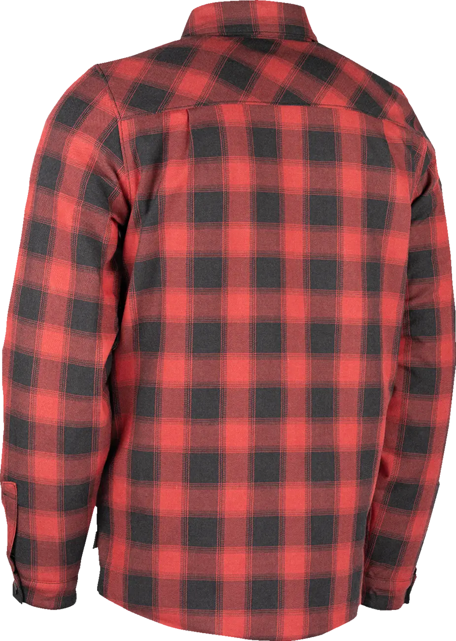 Icon Fallblock Flannel Jacket - Black/Red