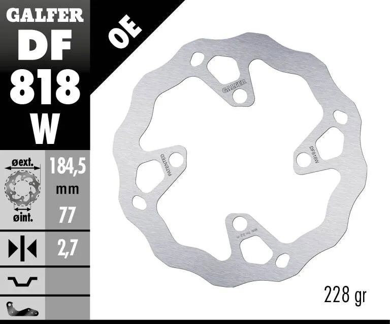Galfer Wave Brake Rotor - High-performance Replacement