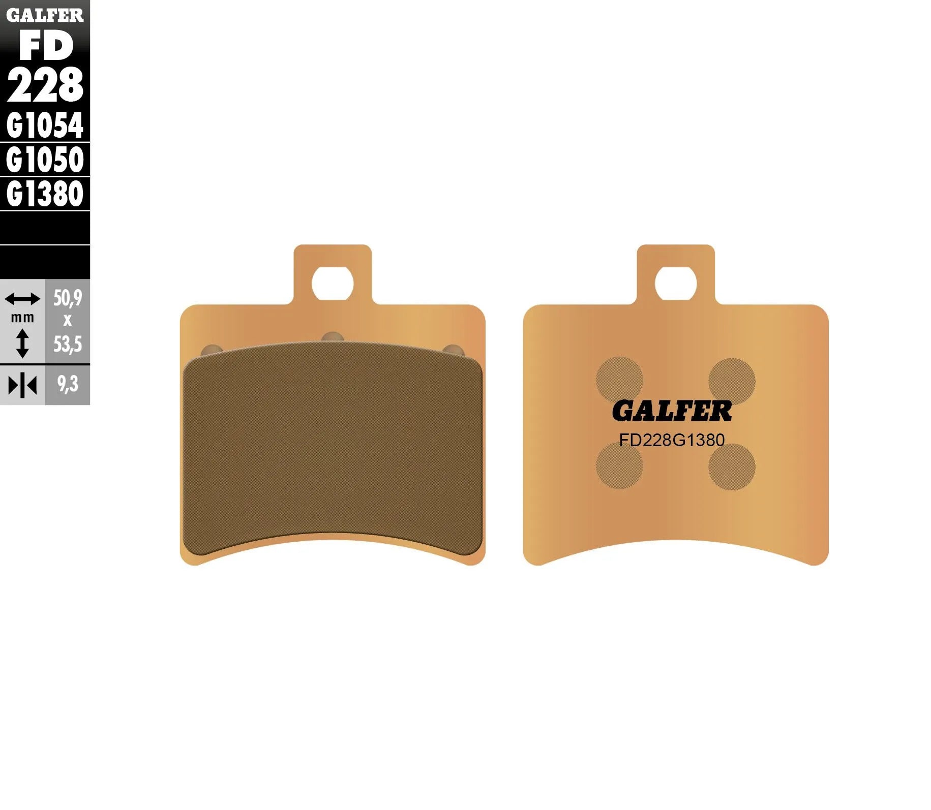 Galfer Hh Sintered Brake Pads For Motorcycles