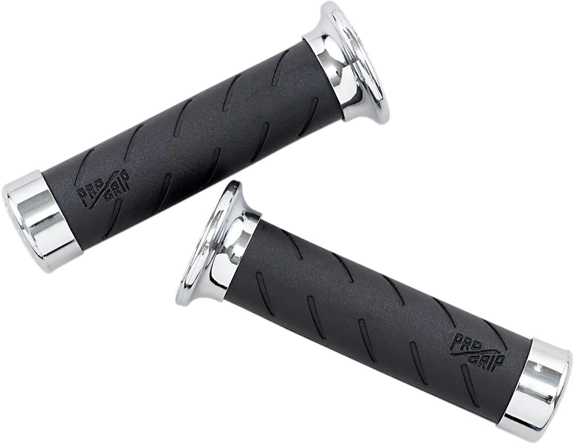 Pro Grip 862 Cruiser Grips - Black/chrome