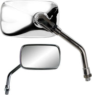 Parts Unlimited Mini Rectangular Motorcycle Mirror