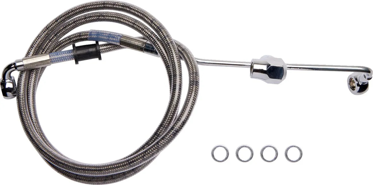 Drag Specialties Rear Brake Line For Non-abs Systems