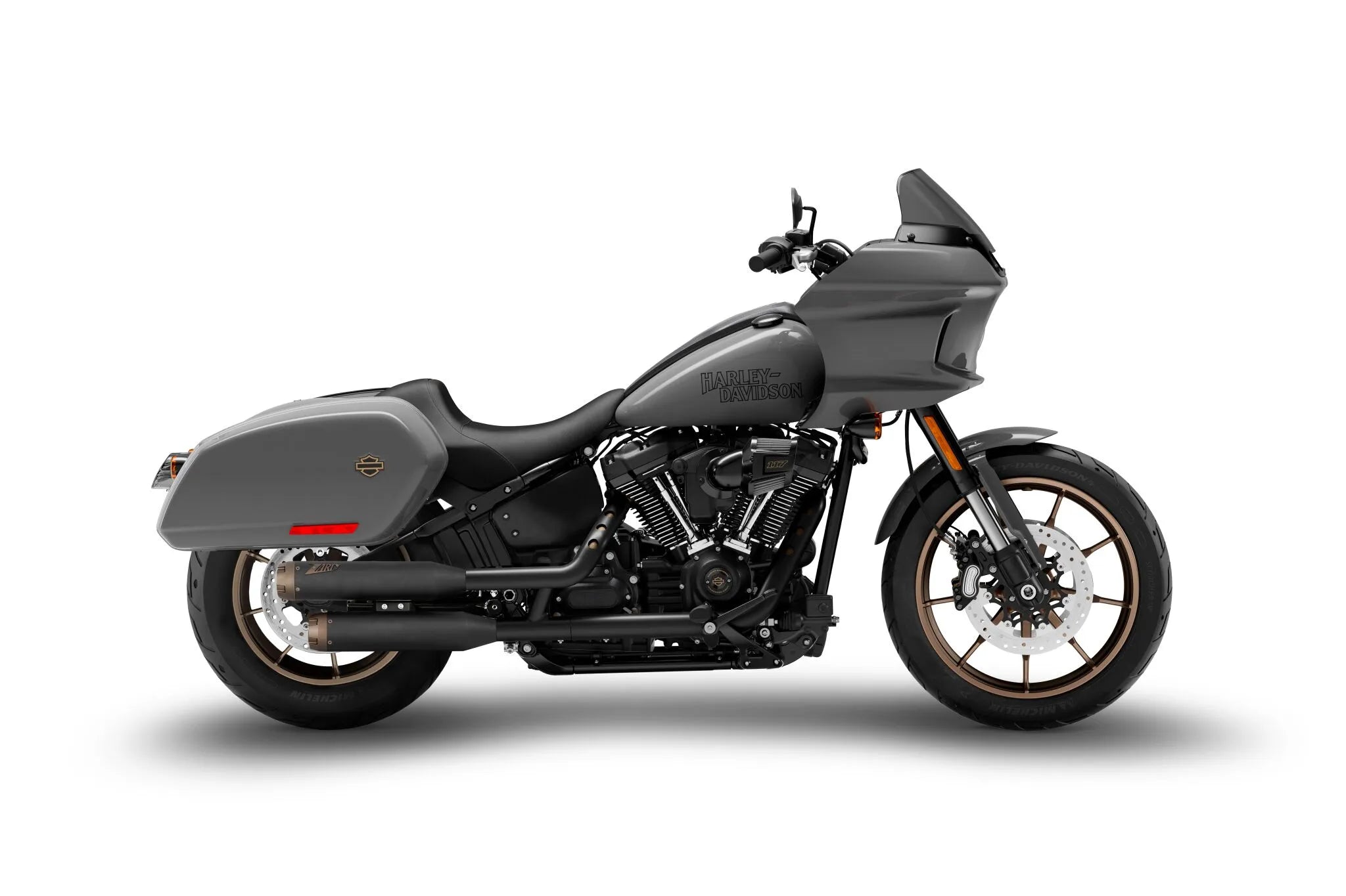 Zard Overlapped Slip-ons Muffler For Hd-softail M8