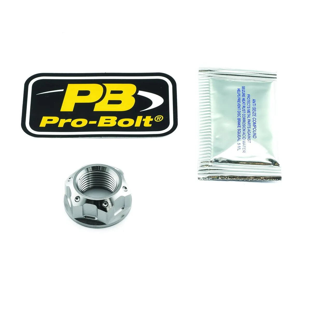 Pro Bolt Titanium Rear Axle Nut - M24 X 1.5