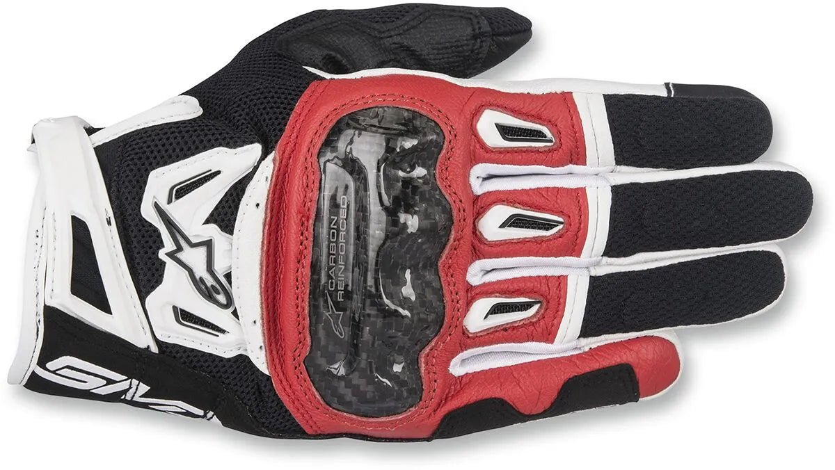 Alpinestars Smx-2 Air Carbon V2 Leather Gloves - Black/Red/White