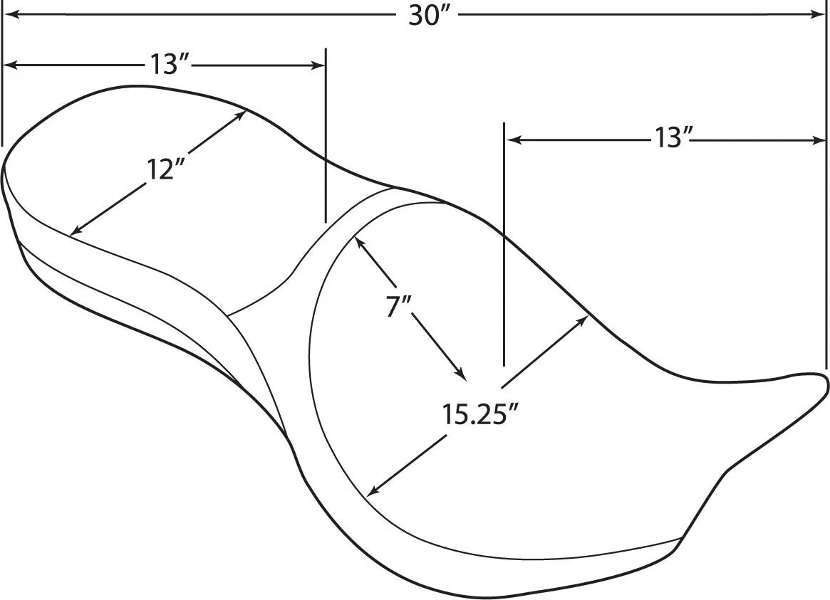 Drag Specialties Low-profile Touring Seat