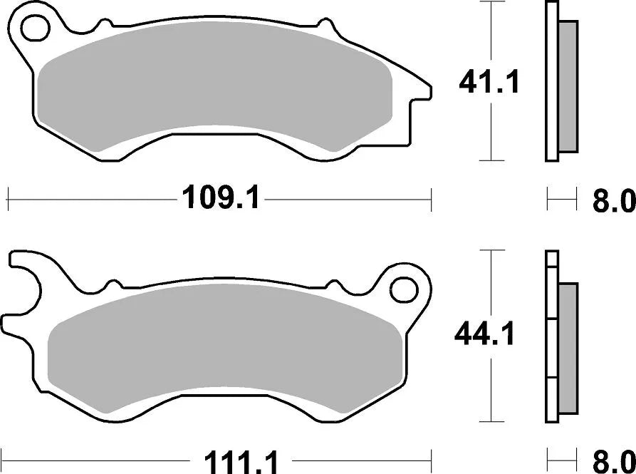 Sbs Hf Street Ceramic Brake Pads For Street & Cruising Use