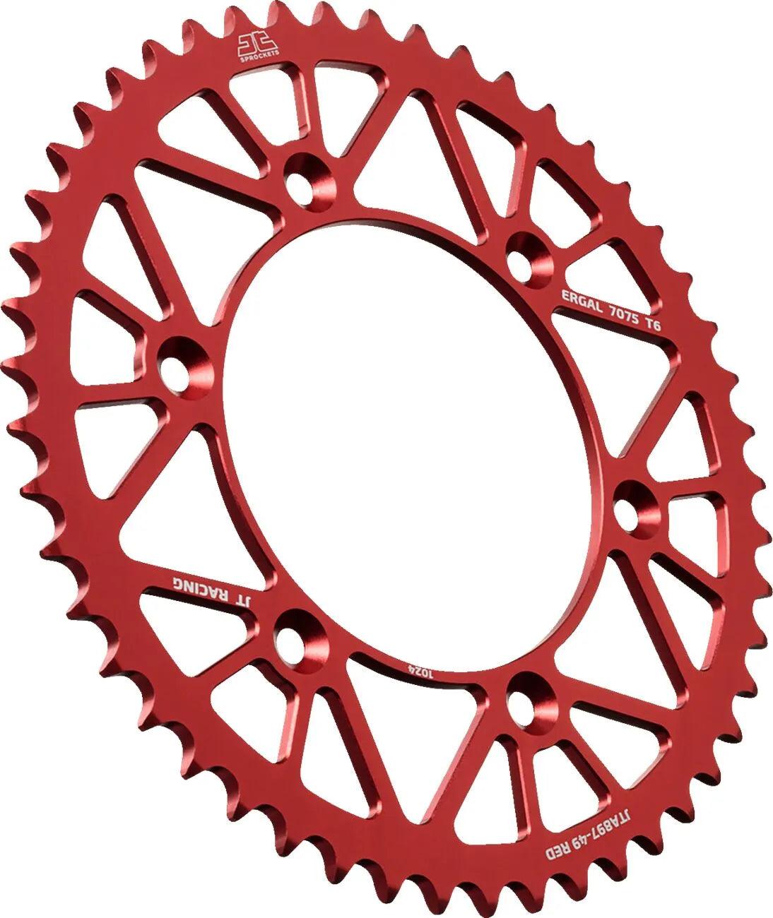 Jt Sprockets Aluminum Rear Sprocket - 49t Red