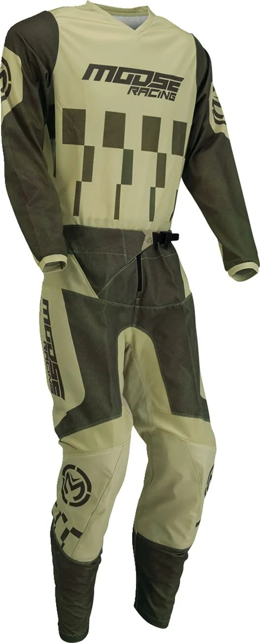 Moose Offroad Qualifier Jersey - Green/Tan