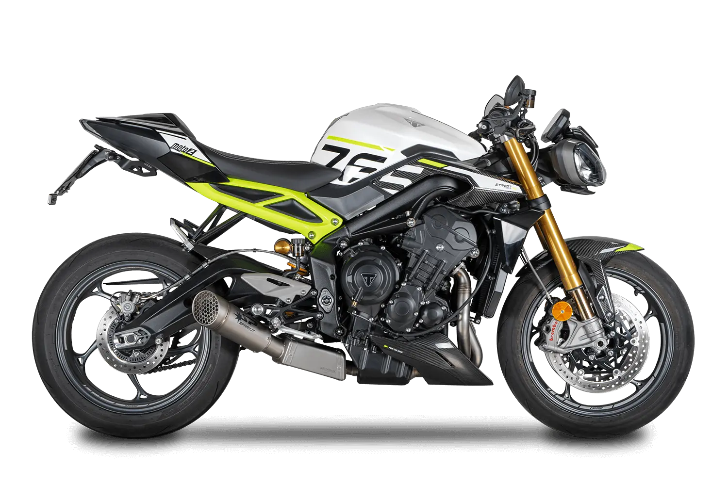 Spark Grid-o Full Exhaust System - Titanium Muffler