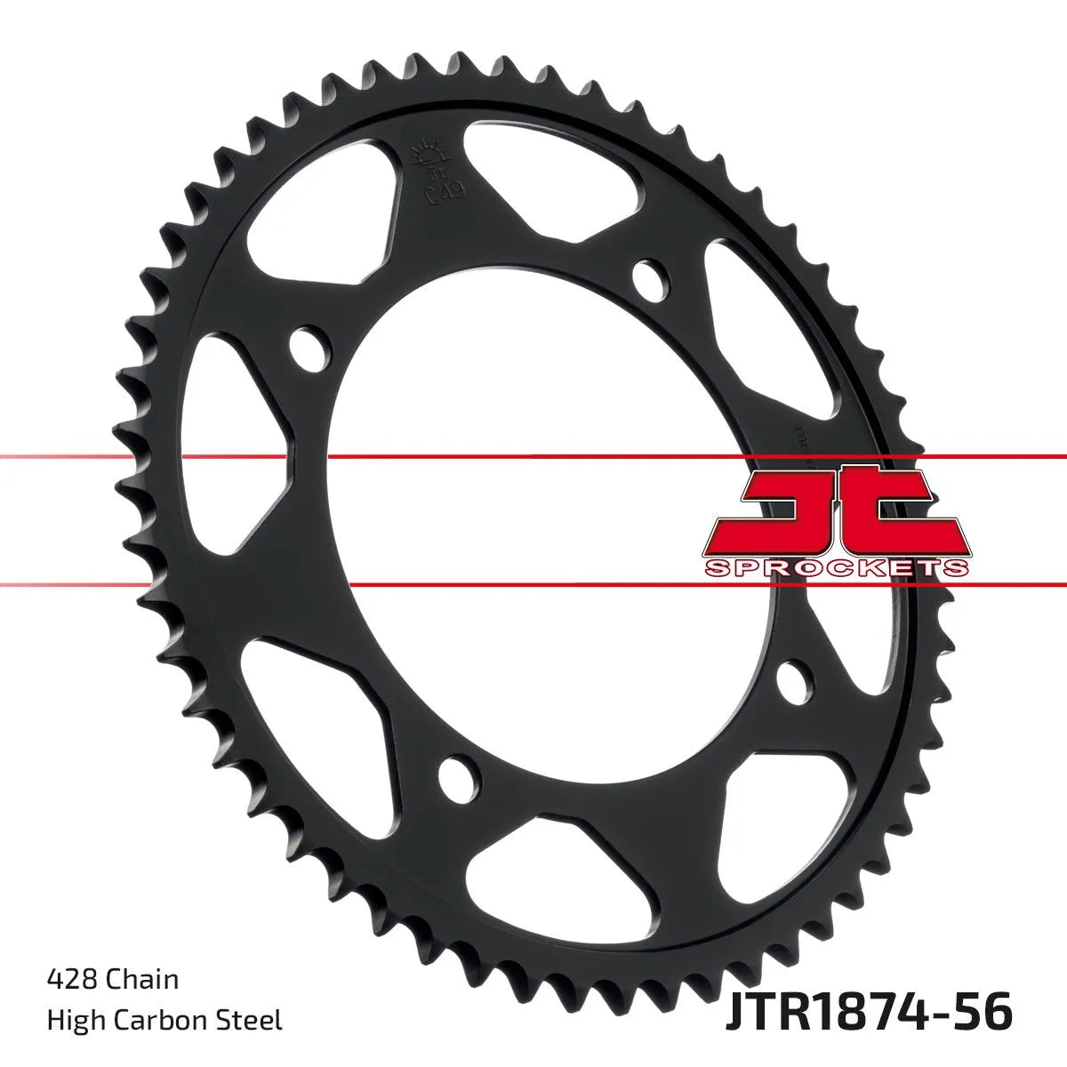 Jt Sprockets Steel Rear Sprocket - 56 Tooth