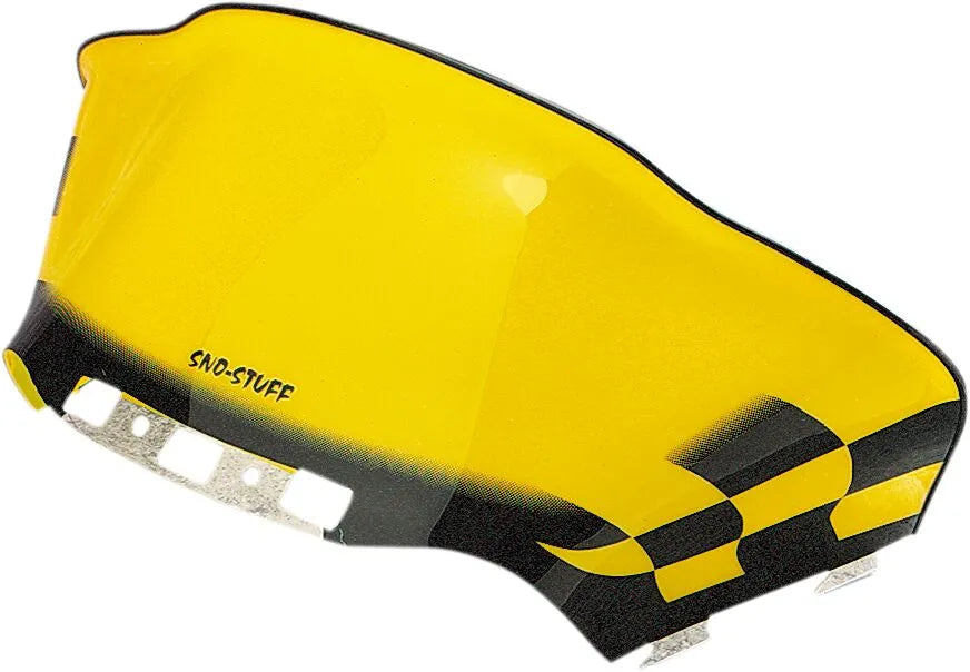 Sno Stuff Snowmobile Windshield - Black & Yellow