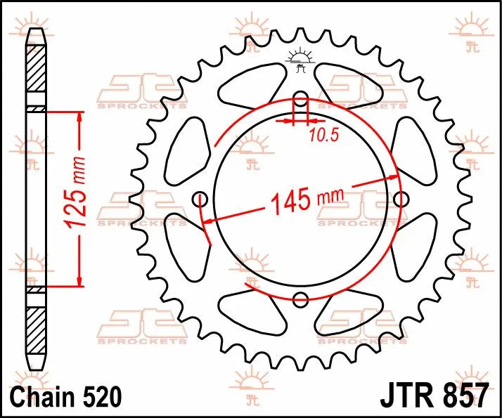 Jt Sprockets Steel Rear Sprocket 47t