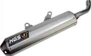 Hgs 2-stroke Silencer Aluminum Muffler With Steel End Cap