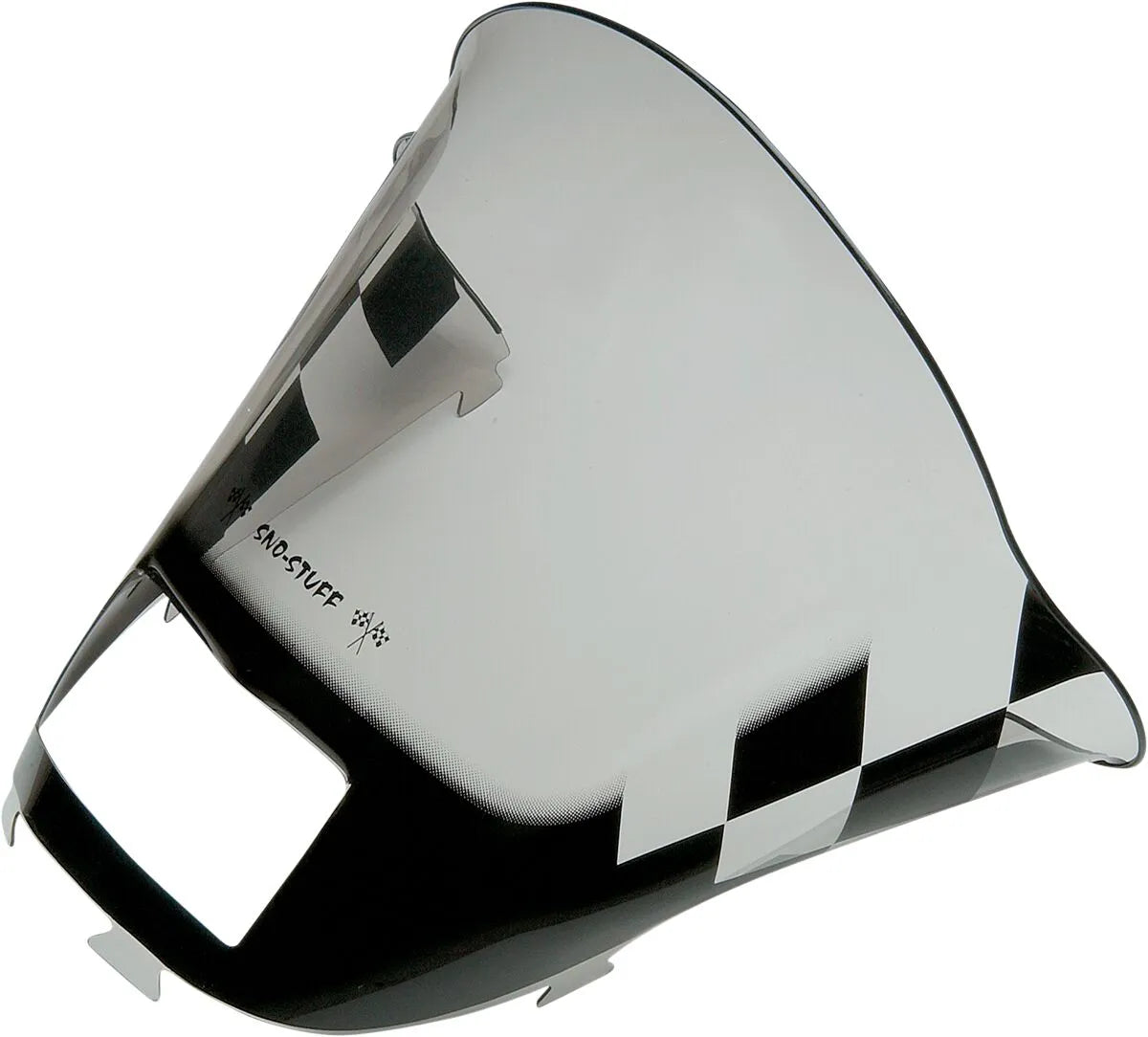 Sno Stuff Snowmobile Windshield - Black Checker