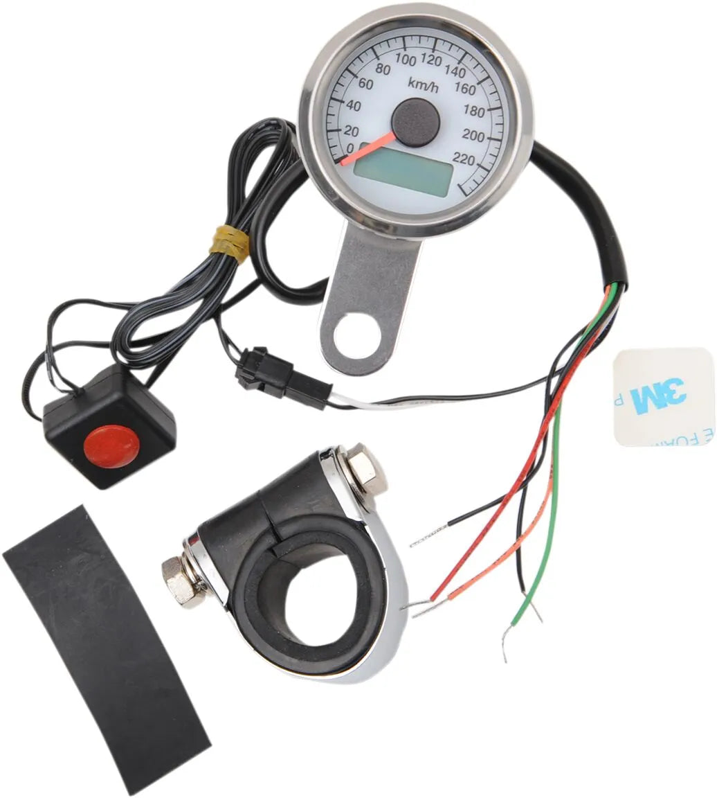 Drag Specialties Programmable Mini Speedometer