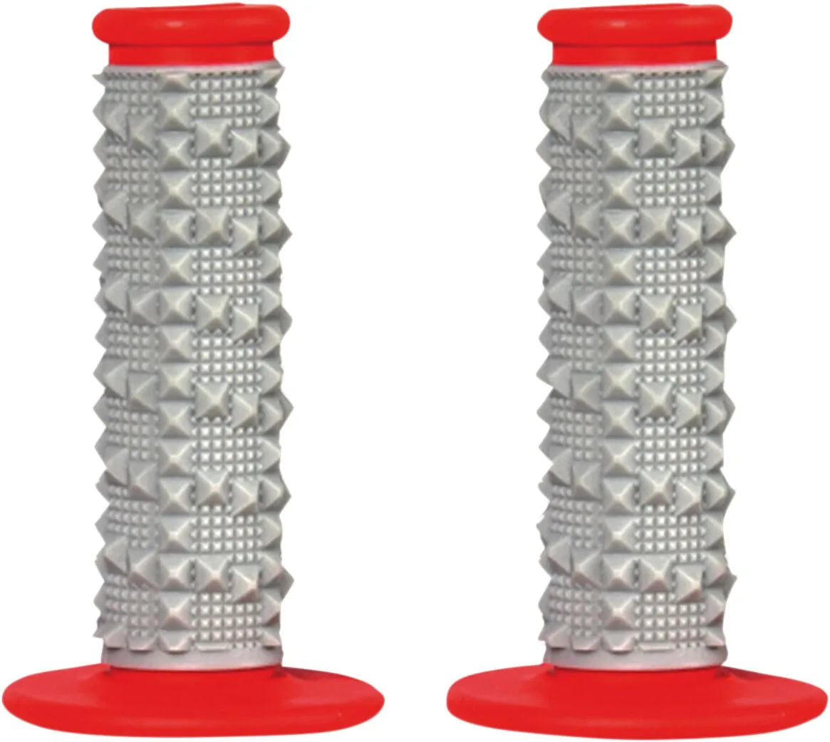 Scar Dual Density Grips - Gray/red