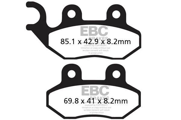 Ebc Fa-hh Series Sintered Brake Pads For Road Use