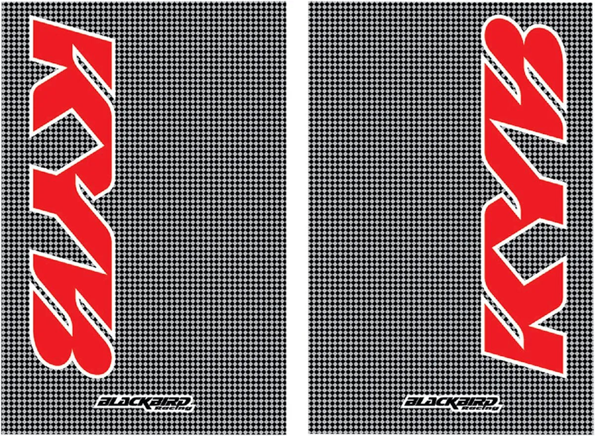 Blackbird Racing Fork Stickers - Red And White