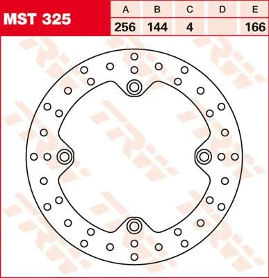 Trw Round Fixed Brake Rotor For 250-299mm Applications