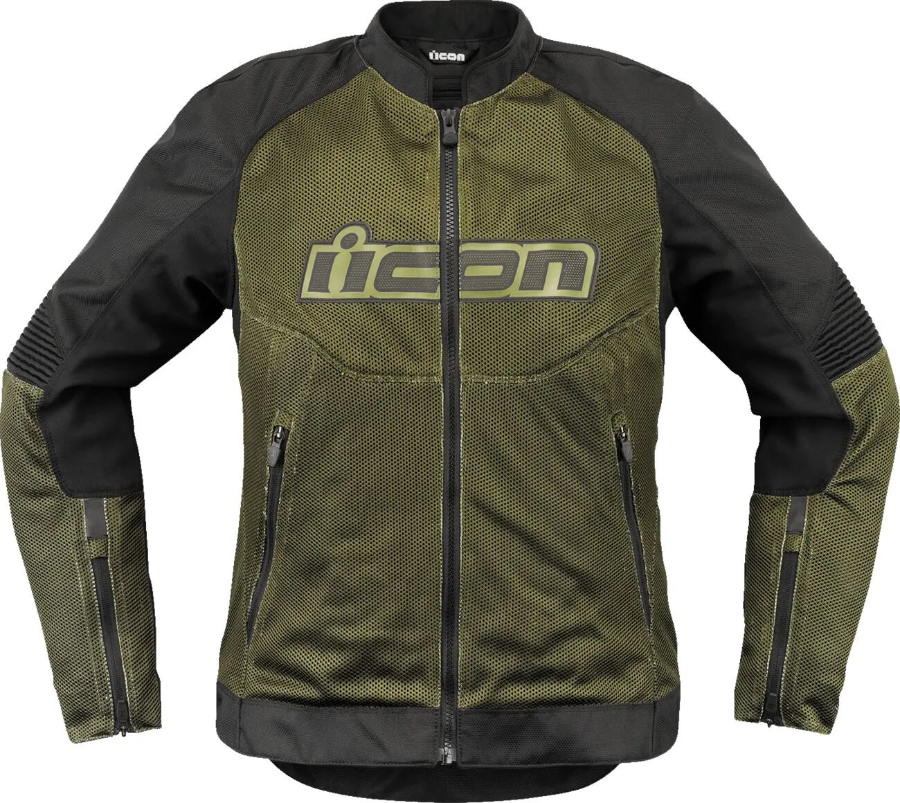 Icon Women's Overlord3 Mesh Jacket For Sport Performance - Black/Green