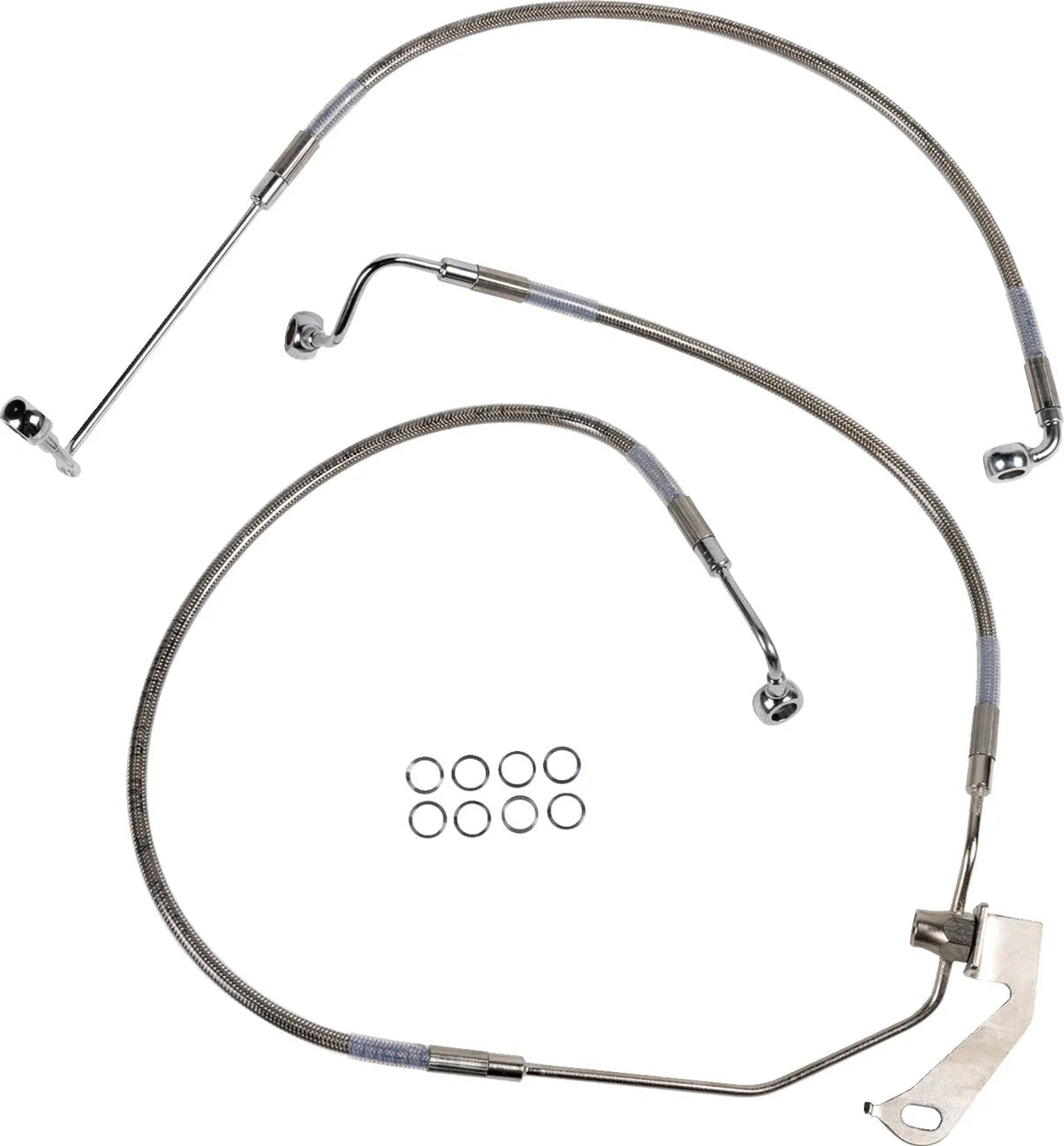 Drag Specialties Rear Brake Line For Non-abs Systems
