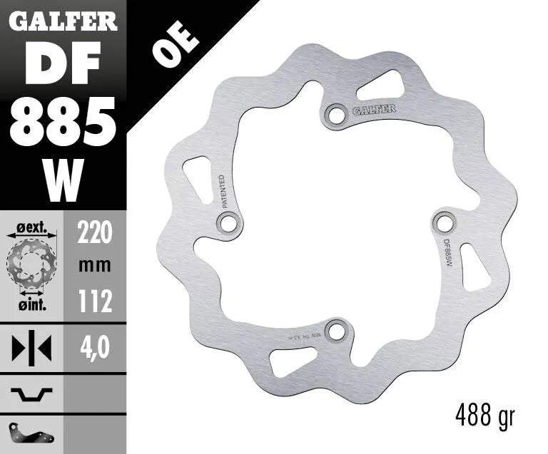 Galfer Wave Brake Rotor For Motorcycles