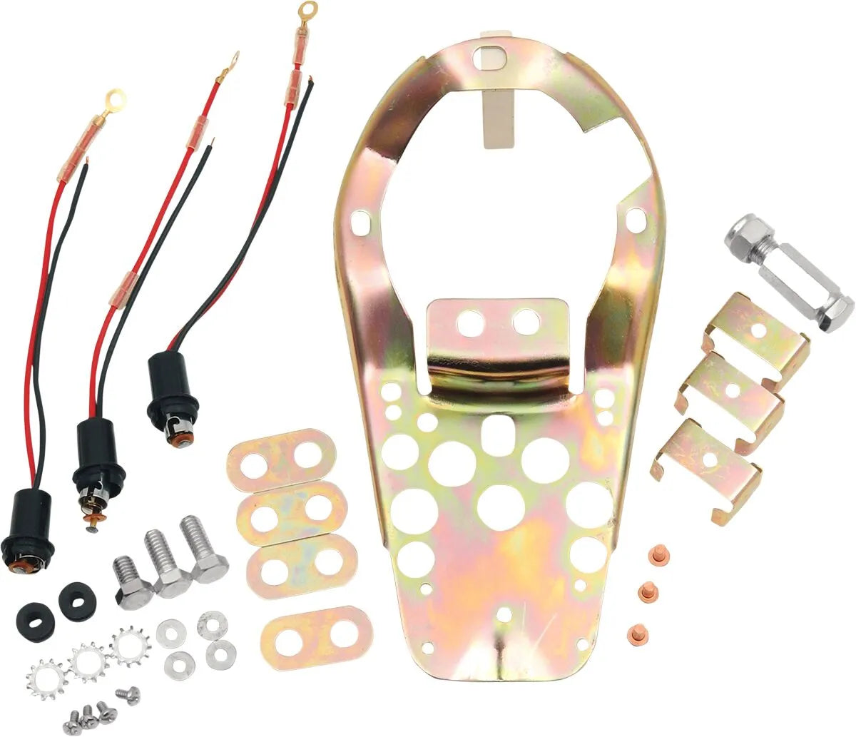Drag Specialties Three-light Base Plate Kit