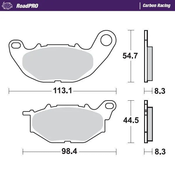 Moto-master Roadpro Carbon Racing Brake Pads