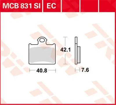 Trw Ec Series Ceramic Brake Pads