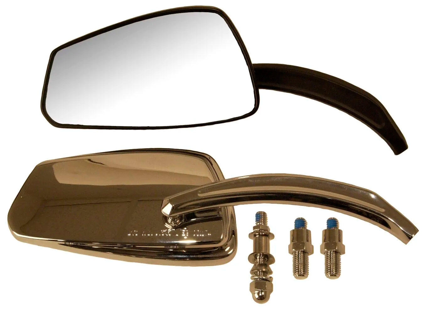 Emgo Ec Stem Mirror - Chrome Motorcycle Mirror