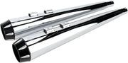 Bassani Xhaust Megaphone Slip-on Mufflers - Chrome