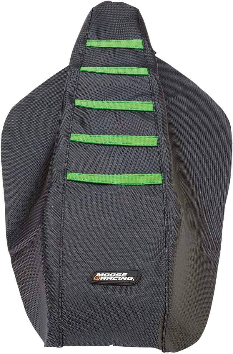 Moose Offroad Ribbed Seat Cover - Black/green