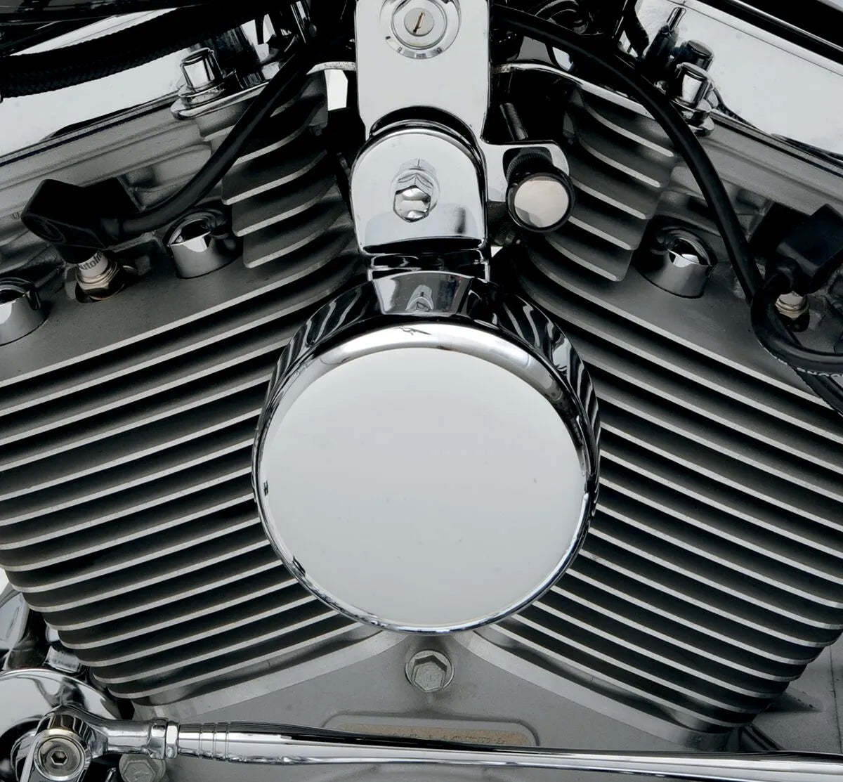 Drag Specialties Horn Cover - Chrome Steel, 4-5/8"