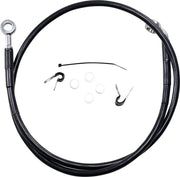Drag Specialties Extended Black Vinyl Brake Line Kit