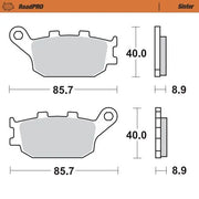 Moto-master Roadpro Sinter Brake Pad Rear