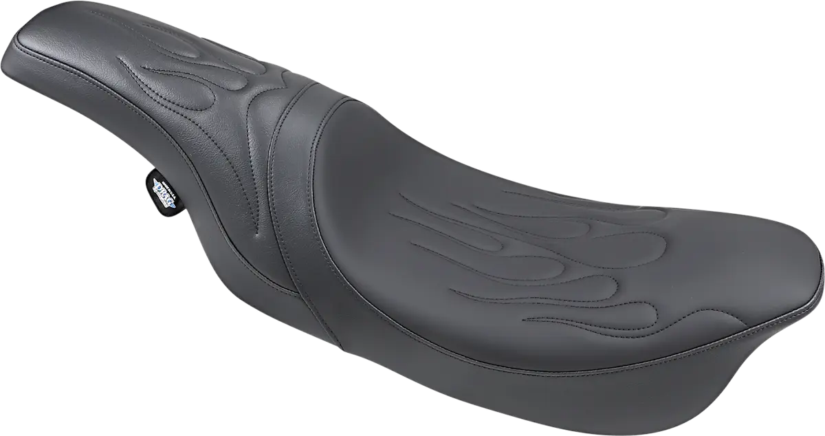 Drag Specialties Predator Seat - Black Flame Stitch